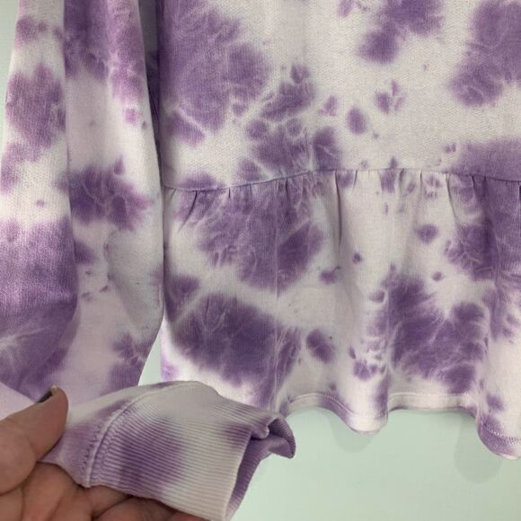BP Purple Tie Dye Babydoll Sweatshirt S - Picture 6 of 8